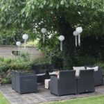 tuinontwerp met zit set