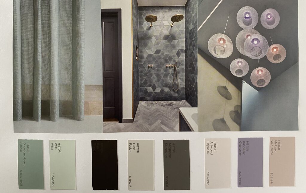moodboard met foto's en kleur