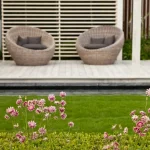 designer 2 rieten stoelen